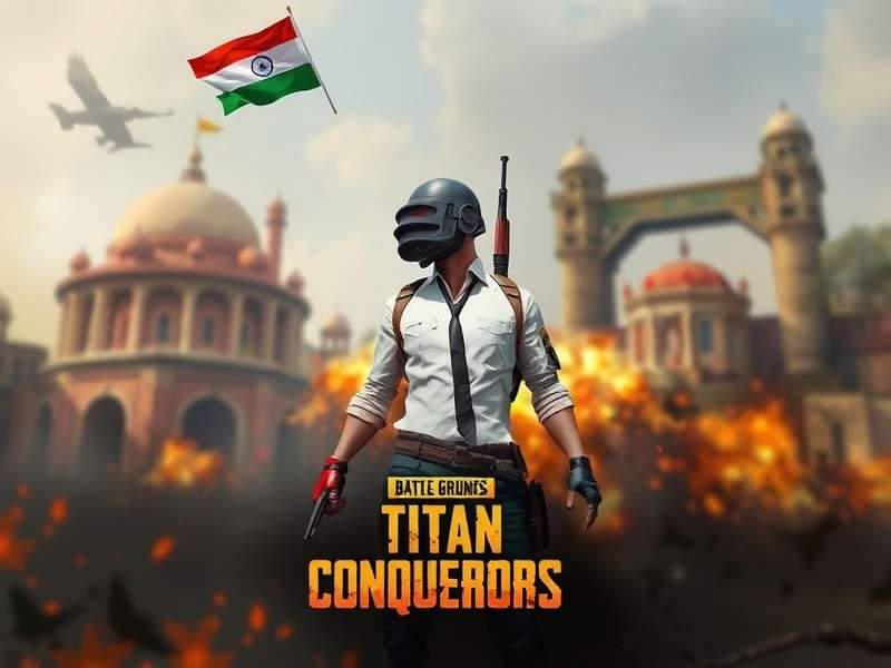 PUBG Titan Conquerors game banner featuring Indian elements